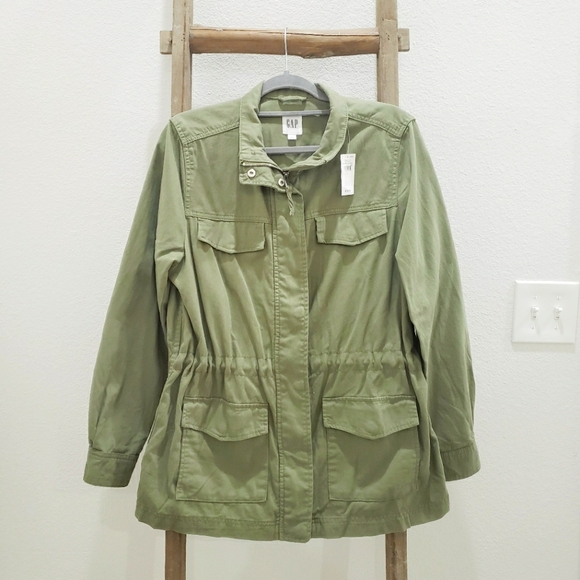 Gap Factory Green Utility Jacket Size Large NWT - Picture 2 of 8